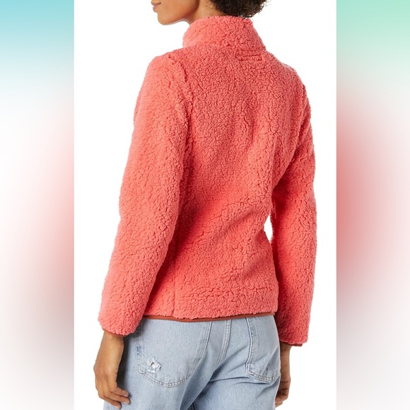 Women's Sherpa Long-Sleeve Mock Neck Full-Zip Jacket with Woven Trim..XL..(NWT) - Picture 3 of 3